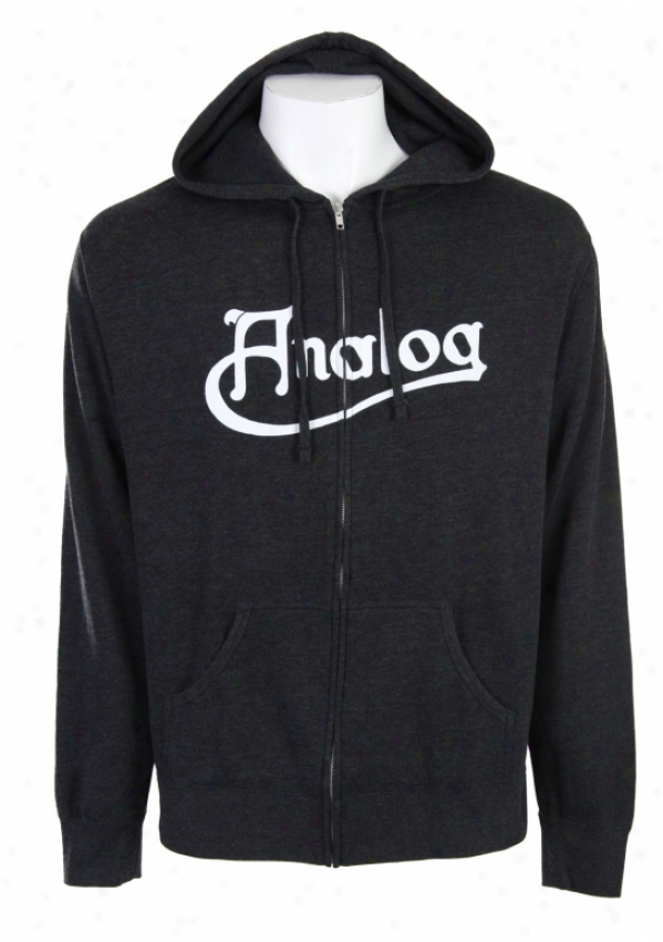 Analog Manifold Full Zip Hoodie Charcoal Heather