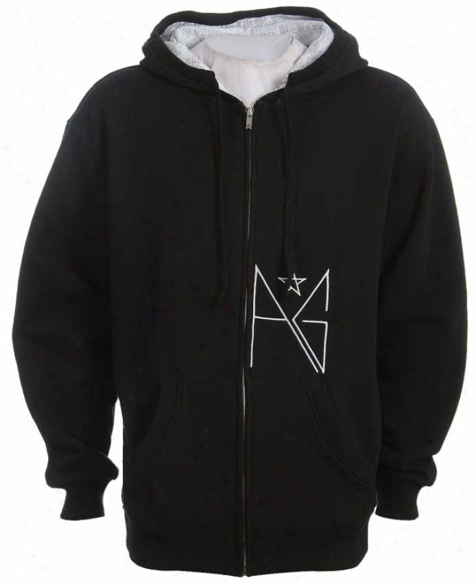 Analog Oracle Zip Hoodie Exact Black