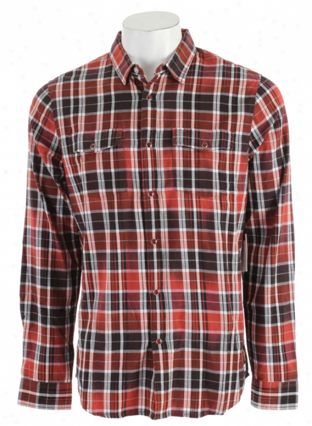 Analog Spacey Shirt Brick Red