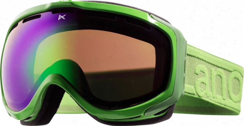 Anon Hawkeye Painted Snowboard Goggles Absinthe/green Solex Lens