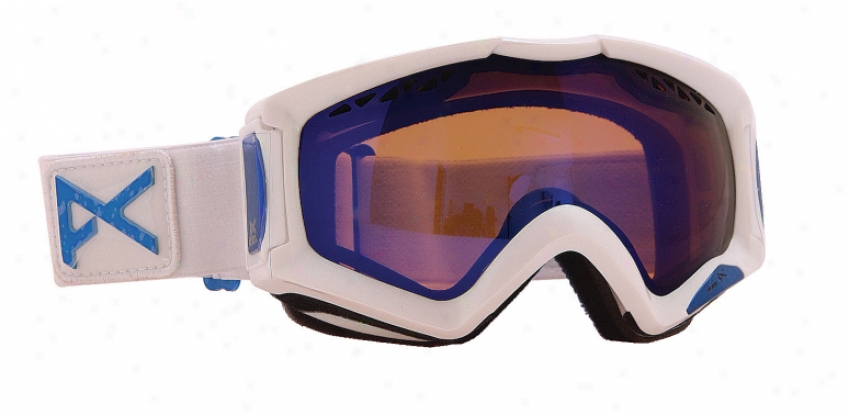 Anon Realm Emblem Snowboard Goggles Mirror Drop White