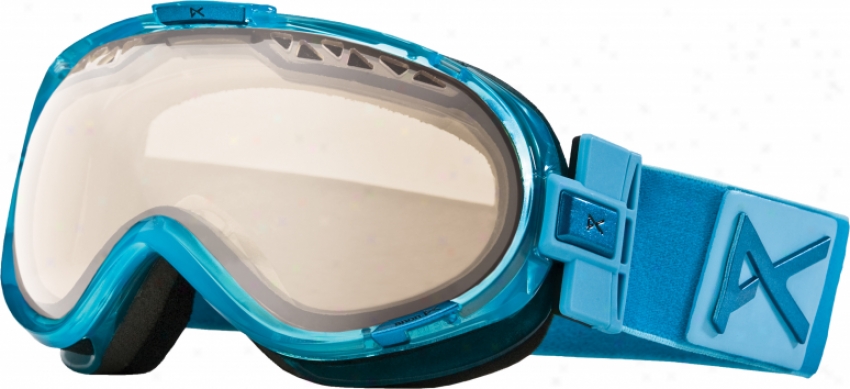 Anon Solace Painted Snowboard Goggles Blue Emblem/silver Mirror