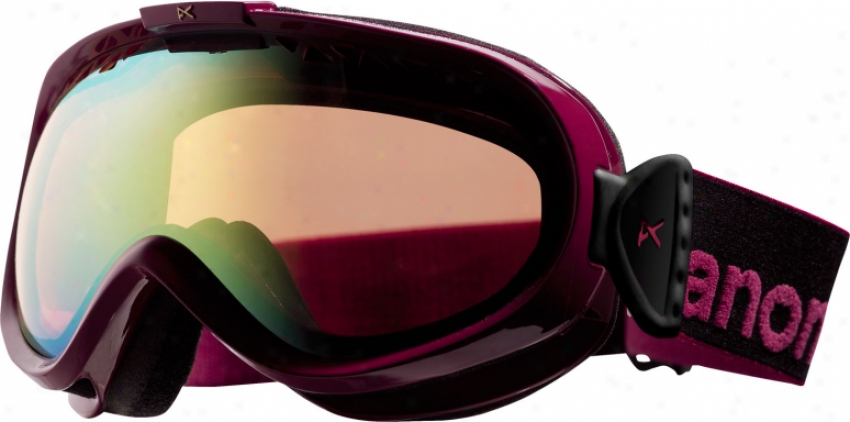 Anon Solace Painted Snowboard Goggles Sangria/gold Crhome Lens