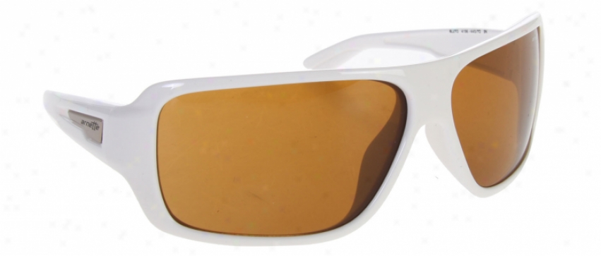 Armette Bluto Sunglasses Gloss White/brown Lens