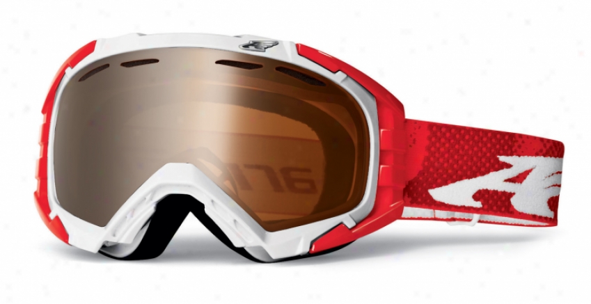 Arnette Mercenary Snowboard Goggles Polished White/redzine/persjmmon Lens
