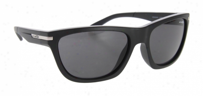 Arnette Venkman Sunglasses Matte Black/grey Lens