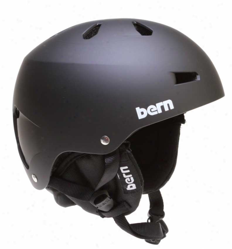 Bern Macon Eps Snowboard Helmet Matte Black/black Coddova