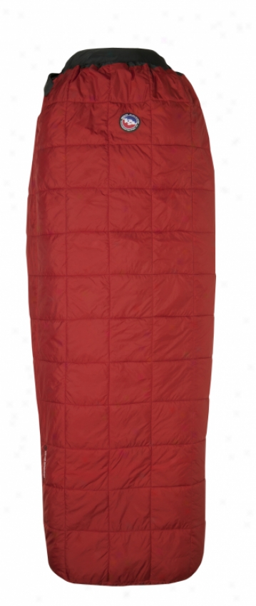 Big Agnes Cross Mountain 45 Regular Right Sleeping Bag Red