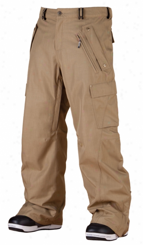 Bonfire Arc Snowboard Pants Canvas Shadow Weave