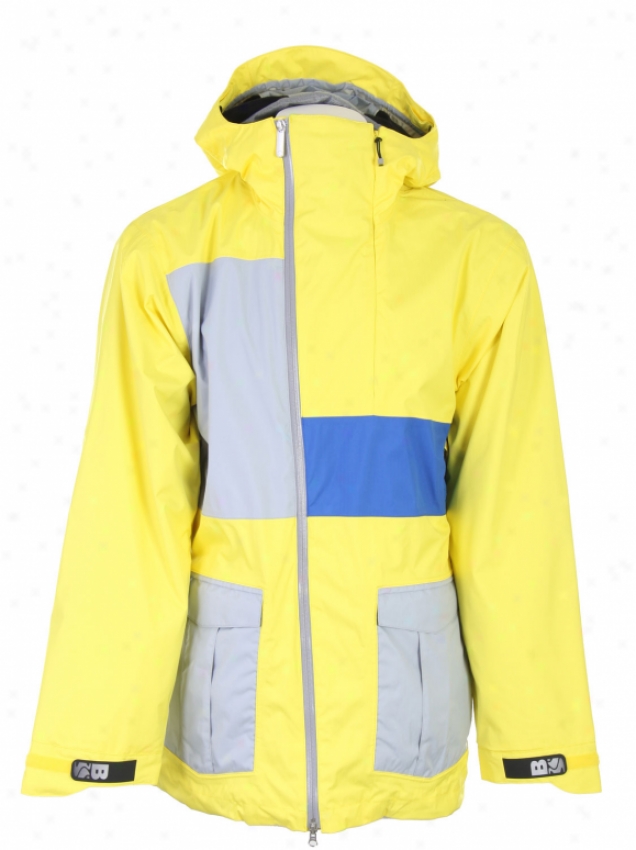 Bonfire Blur Snowboard Jacket Lemon