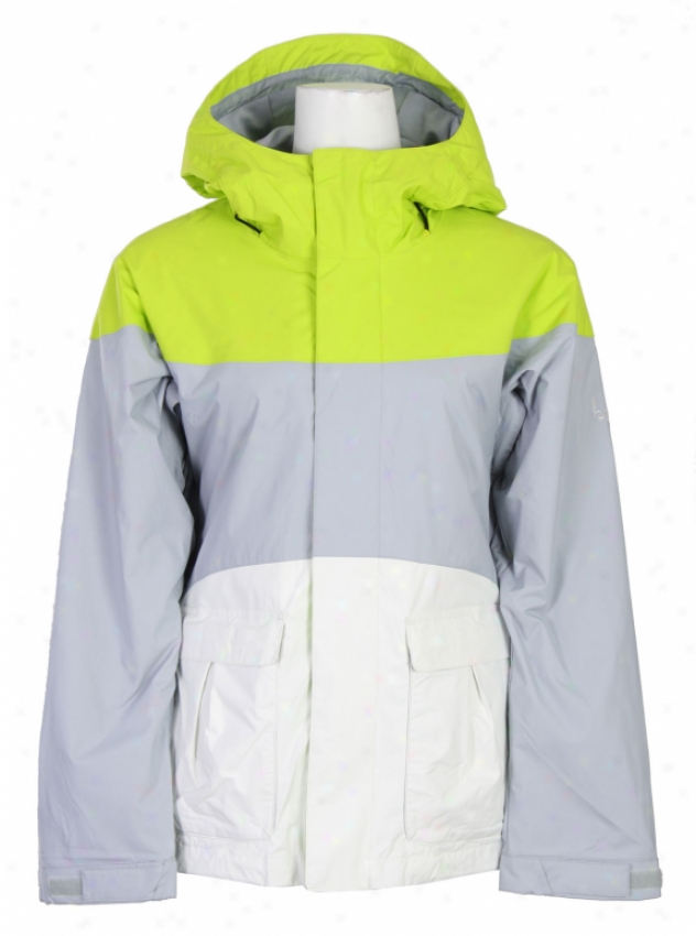 Bonfire Evolution Snowboard Jacket Citron/silver