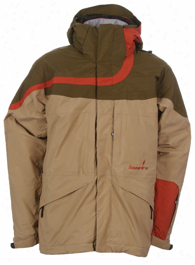 Bonfire Fusion Disperse Snowboard Jacket Sienna/olive