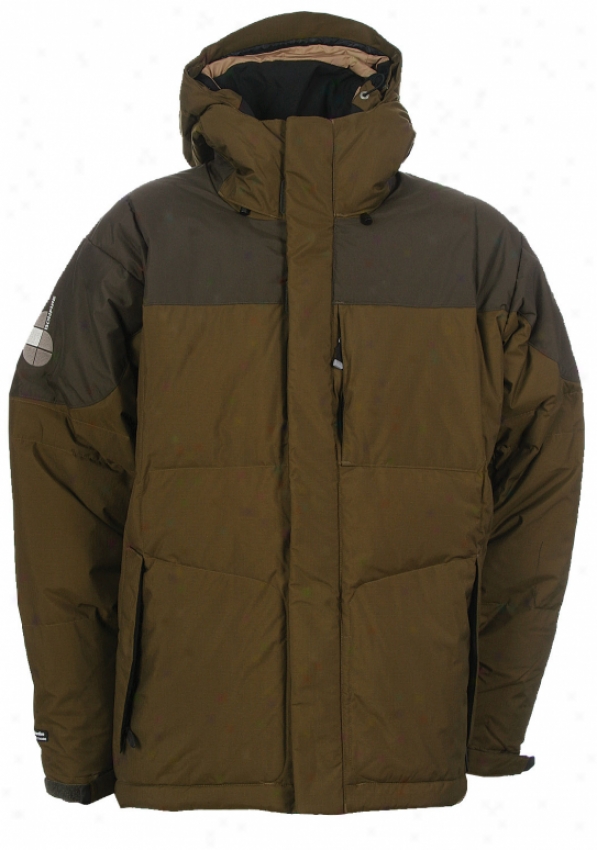 Bonfire Fueion Strobe Snowboard Jacket Olive/leather