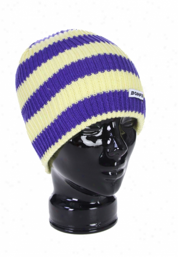 Bonfire Stripe Beanie Sugar/royal