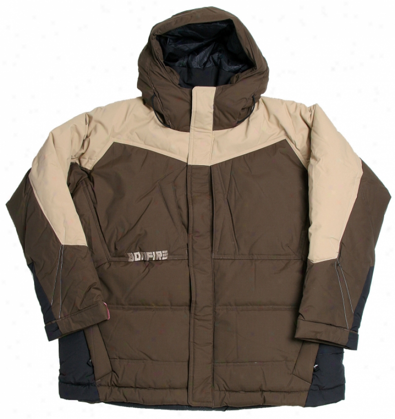 Bonfire Strobe Snowboard Jacket Mocha Brown