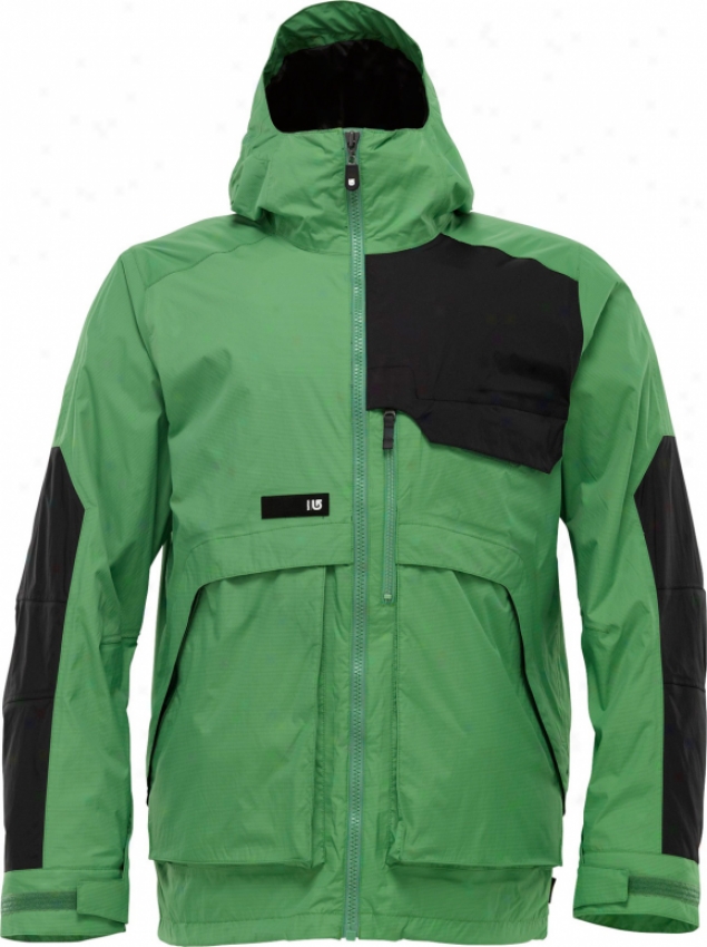 Burton 2l Goretex Andover Snowboard Jacket Astro Turf Colorblock