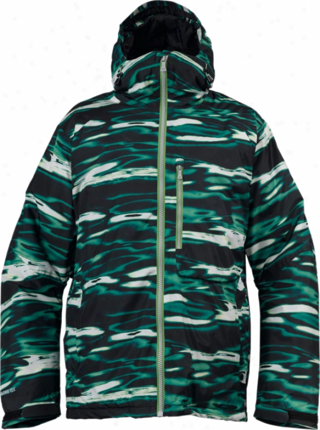 Burton Ak 2l Turbine Snowboard Jacket Absynth Plagma Print