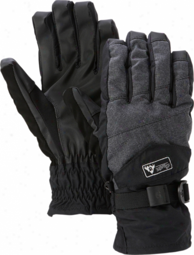 Burton Approach Attested by Snowboard Gloves True Black Herringbone