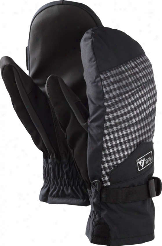 Burton Approach Under Snowboard Mitts True Black Gingham Fade