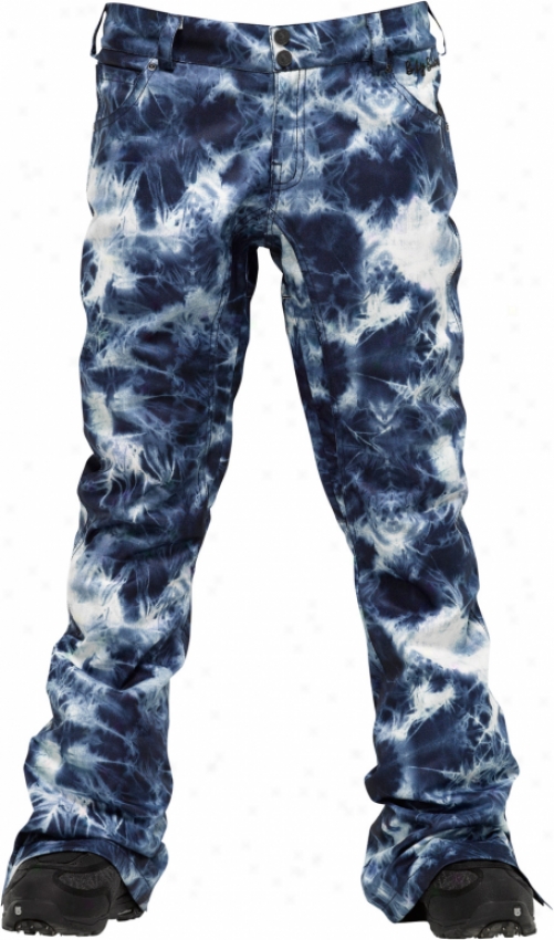 Burton B By Burton Lizzy Snowbord Pants Acid Wash Print