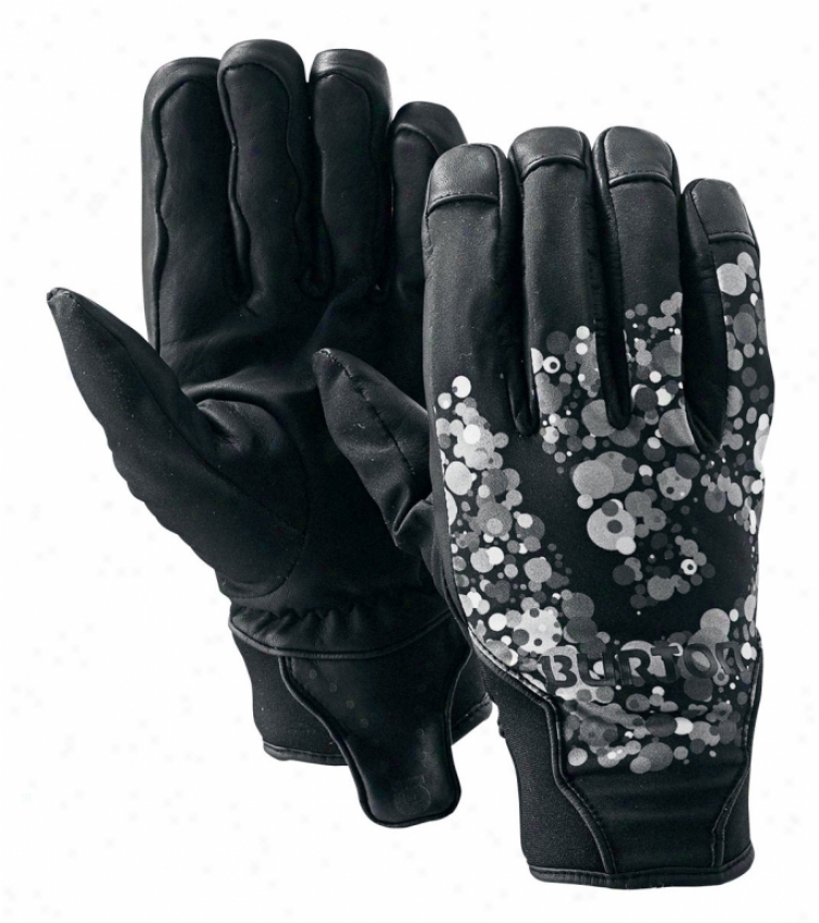 Burton Basic Leather Pipe Snowboard Gloves True Murky