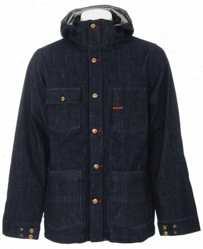 Burton Commisary Denim Jacket Raw Denim