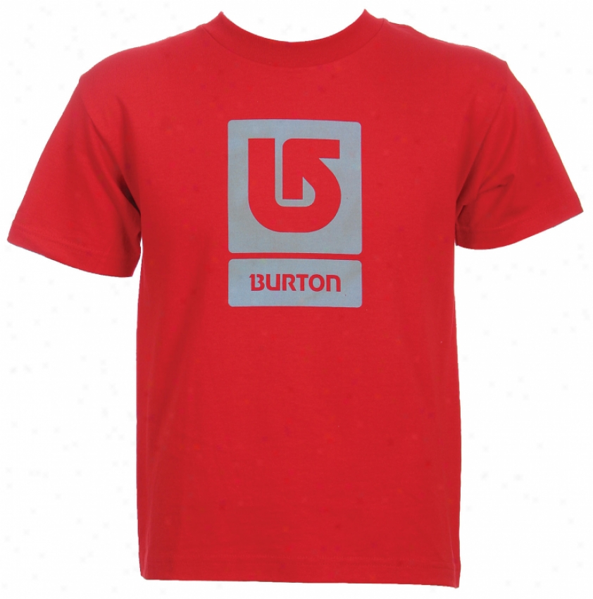 Burton Corp Vertical T-shirt Red