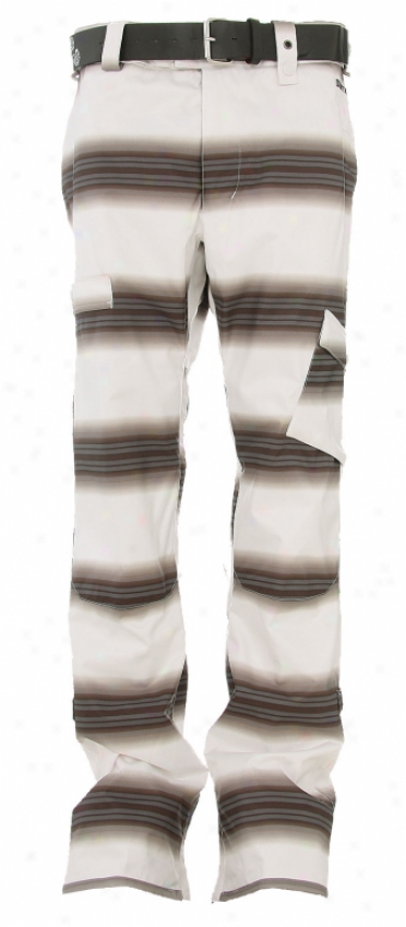 Burton Cosmic Delight Snowboard Pants Bright White Faded Stripe