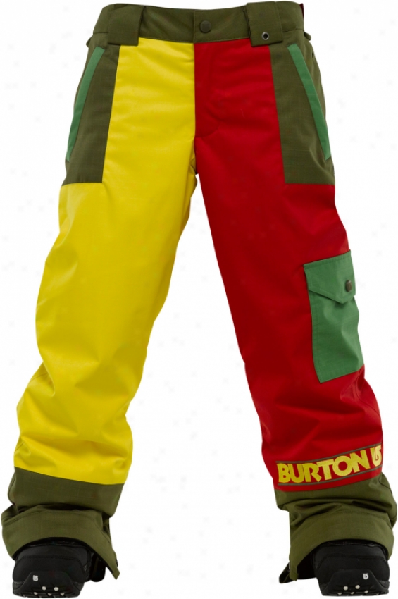 Burton Distorton Snowboard Pants Trench Colorblock