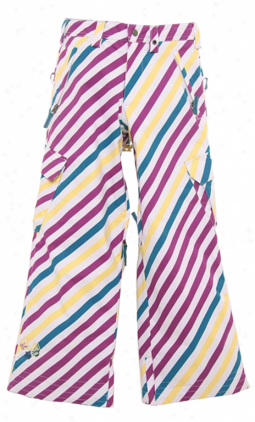 Burton Elite Snow Pants Diag Stripe Banana