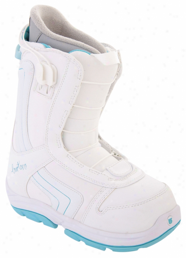 Burton Emerald Smalls Snoqboard Boots White/light Blue