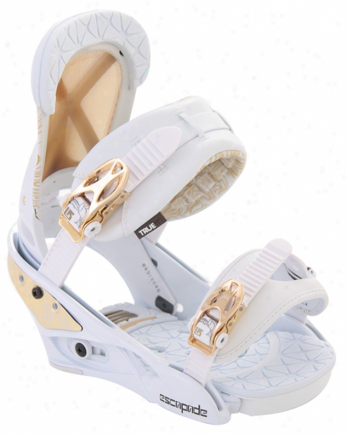 Burton Escapade Snowboard Bindings White/gold