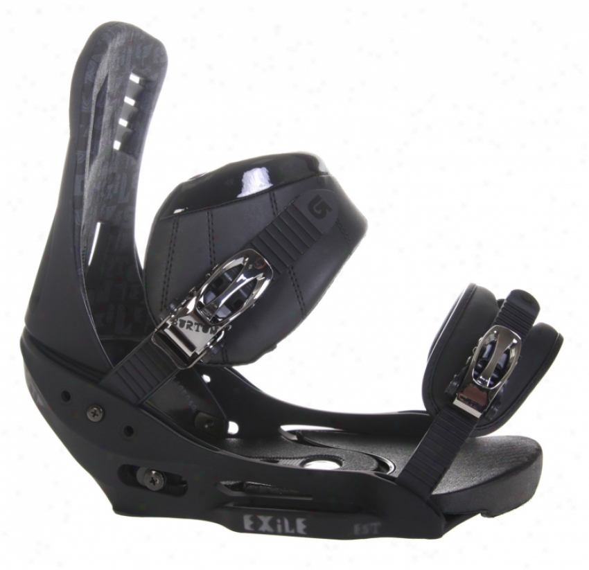 Burton Exile Est Snowboard Bindings Blacked Out