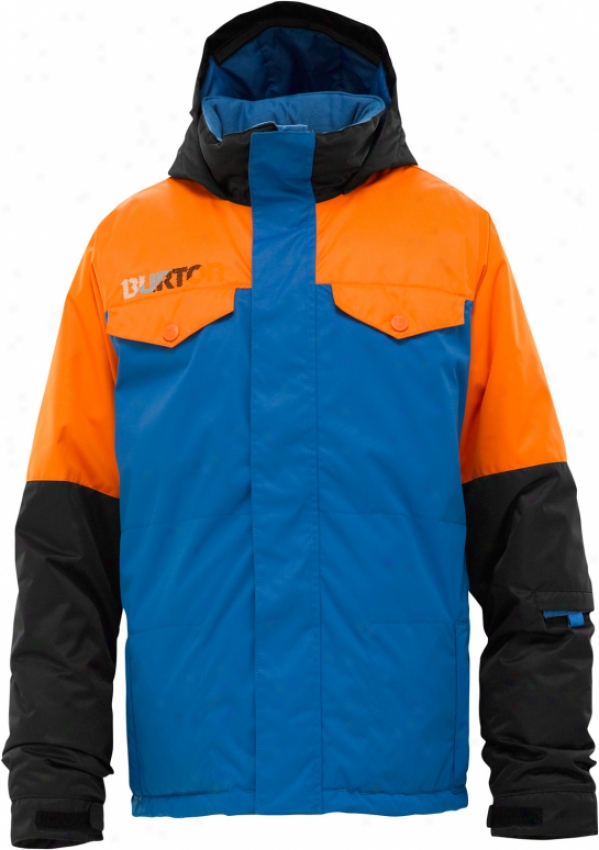 Burton Fray Snowboard Jacket Orangeman Colorblock