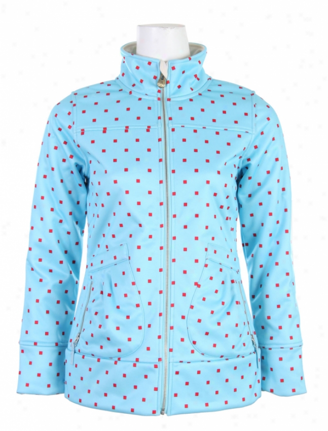 Burton Freedom Softshell Jacket Arctic Polka Squares