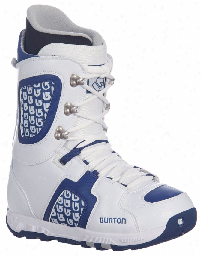 Burton Freestyle Snowboard Boots White/blue