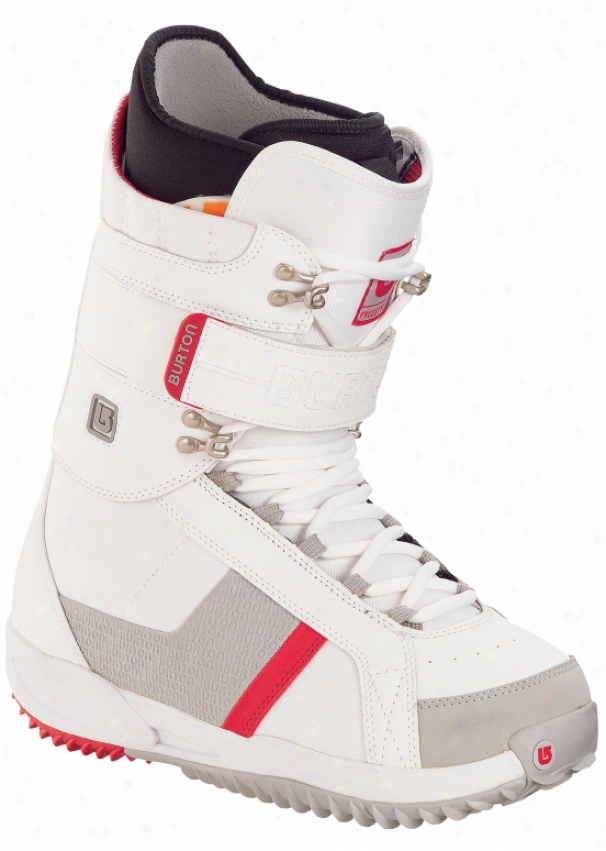 Burton Freestyle Snowboard Boots White/red