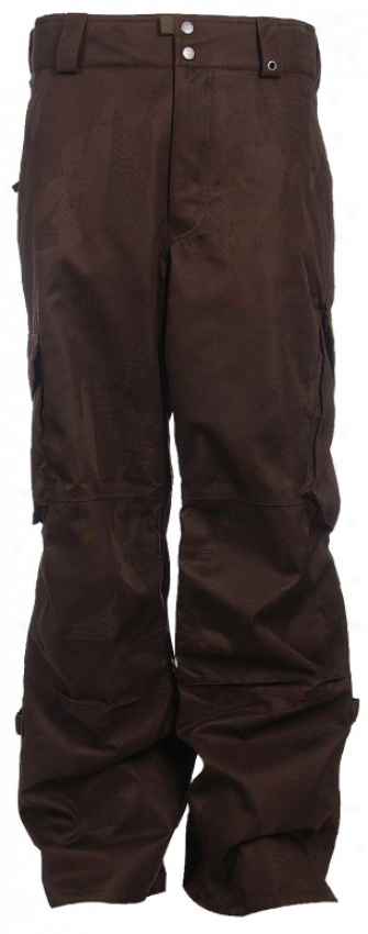 Burton Gmp Cargo Snowboard Pants Brown Jacquard