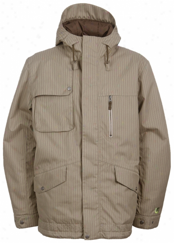 Burton Gmp Esquire Snoeboard Jacket Coriander Pinstripe