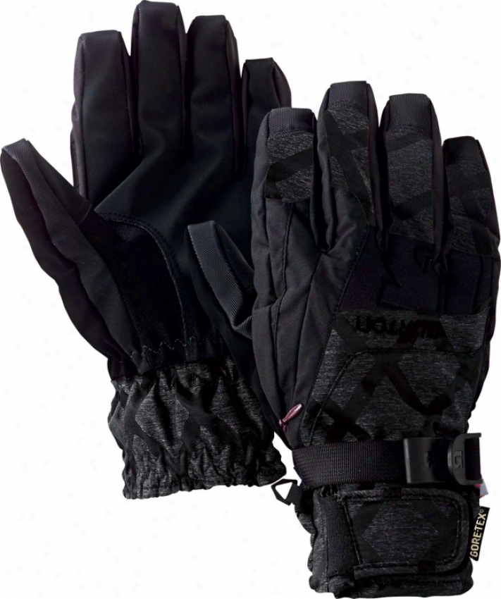 Burton Gore-tex Under Snowboard Gloves Black Heather Diamond