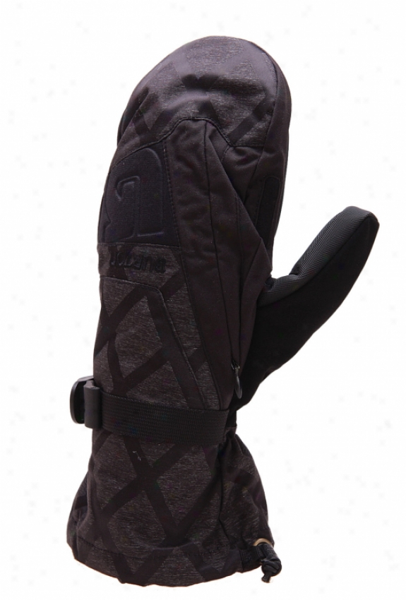 Burton Goretex Snowboard Mitts Black Heather Diamond