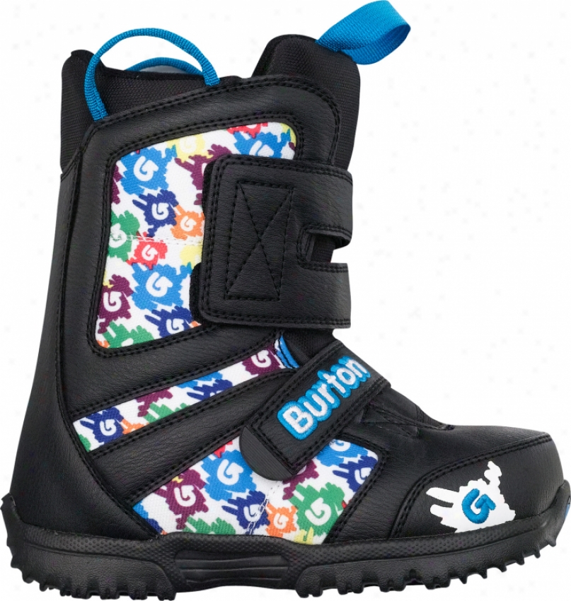 Burton Grom Snowboard Boots Black/white/multi