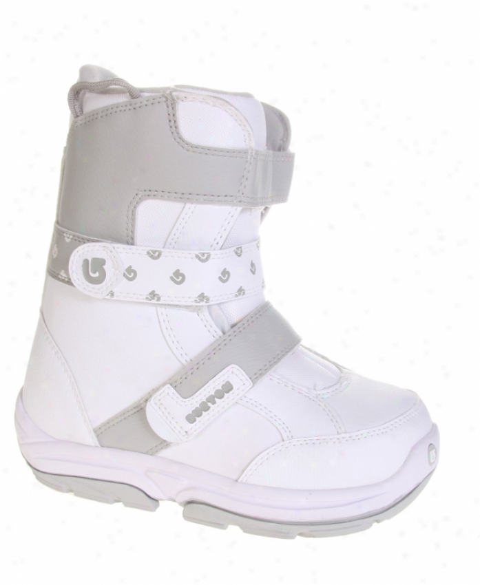 Burton Grom Snowboard Boots White/silver