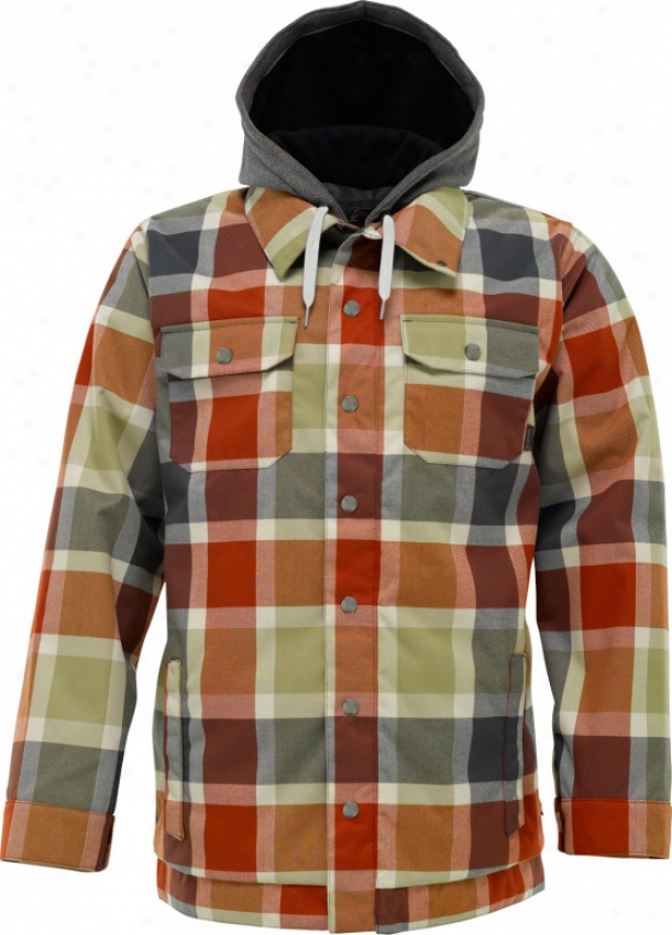 Burton Hackett Snowboard Jacket Bitters Ridelow Plaid