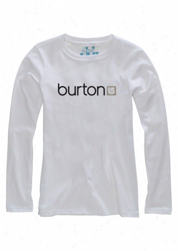 Burton Her Logo L/s T-shirt Optic White