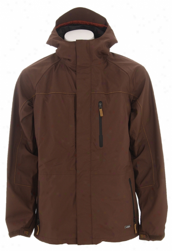 Burton Hybrid Snowboard Jacket Roasted Brown