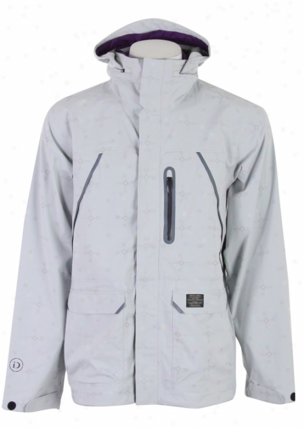 Burton Idiom 2.5l Jacket Id Print Smoke