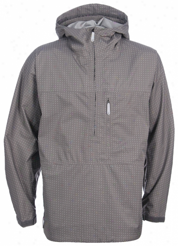 Burton Idiom 2.5l Pullover Jacket Grey White Dots