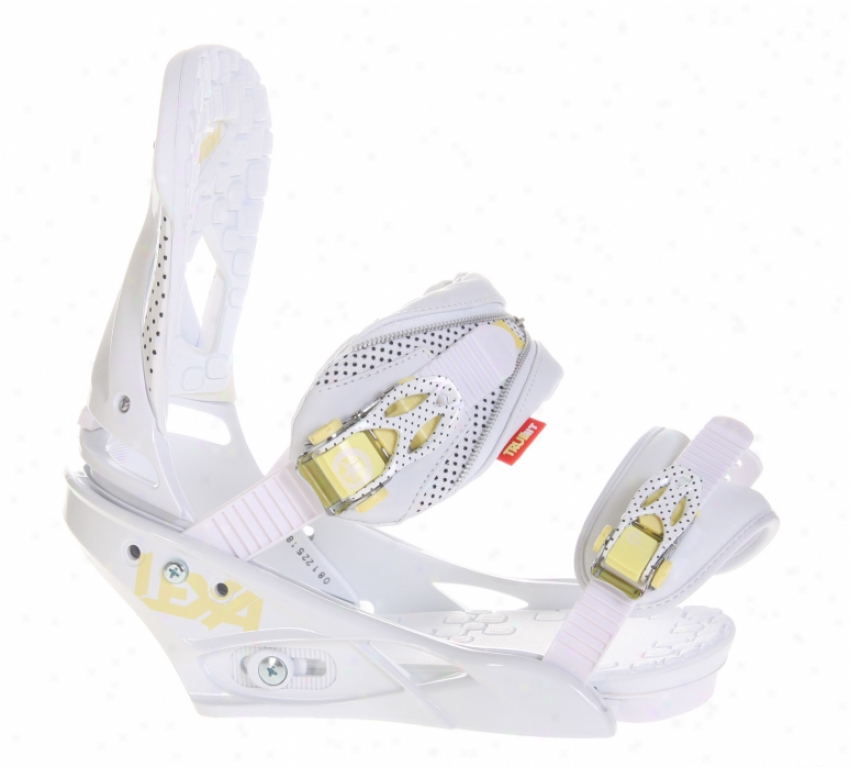 Burton Lexa Snowboard Bindings White A Dot