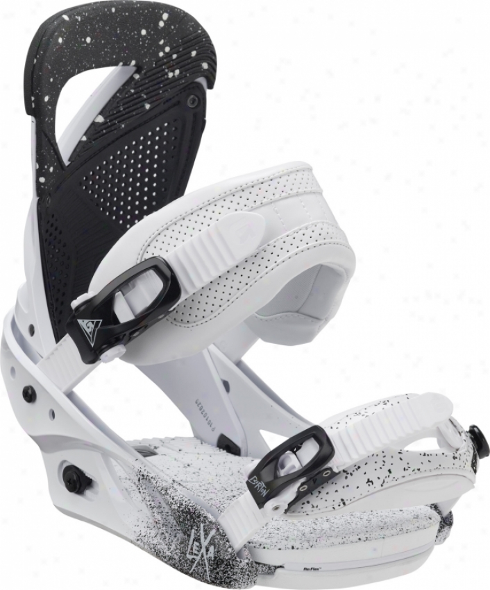 Burton Lexa Snoaboard Bindings White &amp; Black Speck